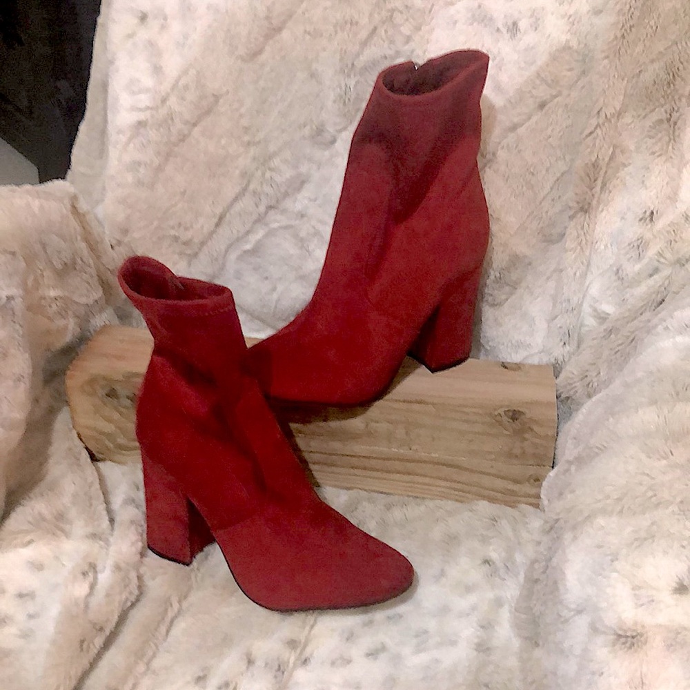 Red Ankle booties